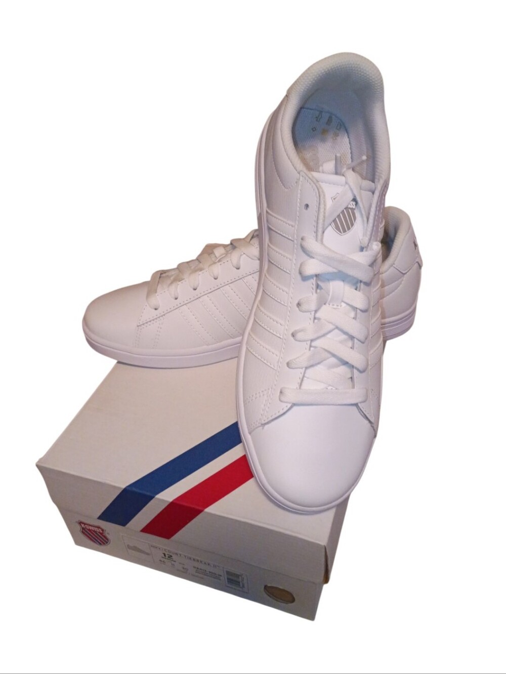 NEW Men's Size 12 K-Swiss Court Tiebreak II Men's  Sneakers  Shoes
